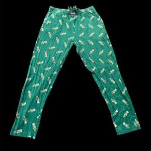 Polo Ralph Lauren Green Polo Bear Jersey Pajama Bottoms Lounge Pants Size Med